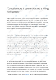 Killing free speech | Written assignment | Engelsk