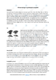 Biologisk mangfold | Klimaendringer | Oppgave | Naturfag