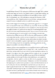 Mennesker på kafé | Analyse av novelle | Norsk