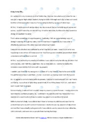 A day in my life | Regular high school student | Essay i engelsk