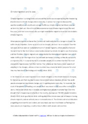 Climate migration and its laws | Oppgave i engelsk