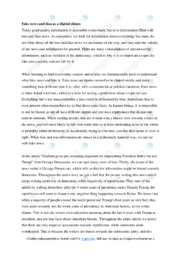 Fake news and bias as a digital citizen | Essay i engelsk