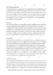 The Windrush generation | Oppgave i engelsk