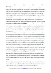 The woods | It was a dark and stormy Halloween | Oppgave