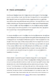 Protest and disobedience | Climate demonstrations | Oppgave