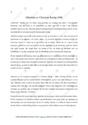 Albertine | Analyse i norsk | Christian Krohg