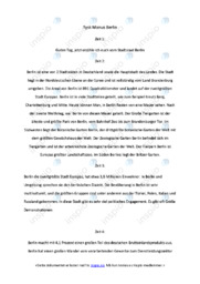 Berlin | Manus | Presentasjon | Tysk