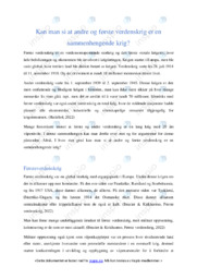 En sammenhengende krig | Oppgave | Historie