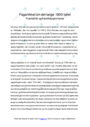 Framtidsoptimisme | 1800 | Fagartikkel | Historie