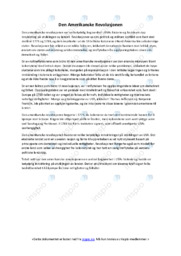 Den Amerikanske Revolusjonen | Oppgave i historie