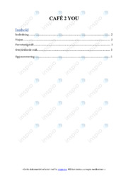 Café 2 you | Visjon, forretningsidé og mål | Oppgave i ledelse